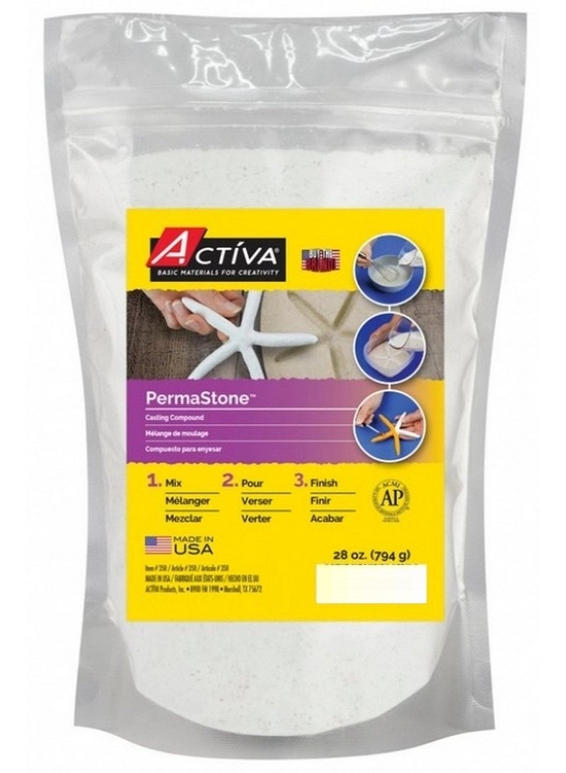 أكتيفا مركب صب بيرماستون، قوي ومتين، يُعيد إنتاج أدق التفاصيل، يجف باللون الأبيض، 794 غرام - Image 1